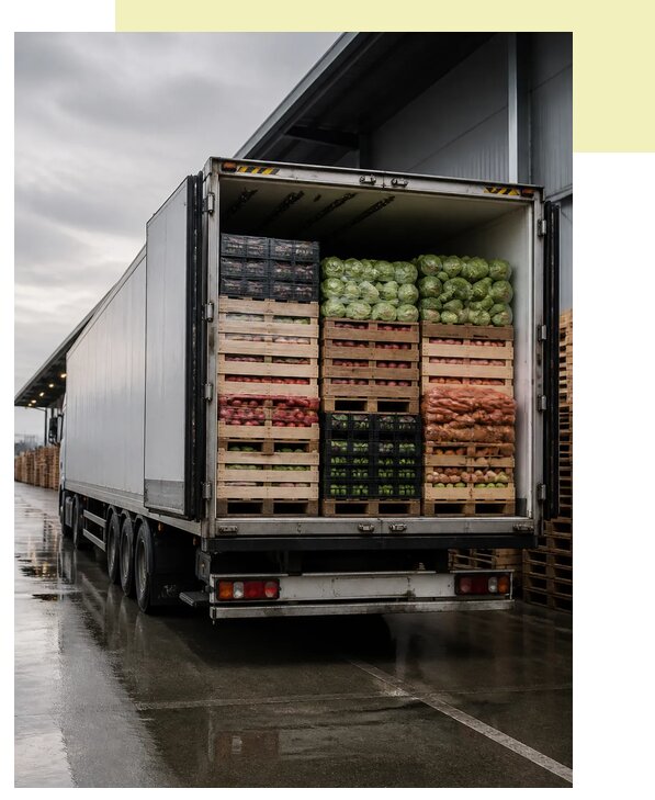 Перевозка плодоовощной продукции в Сланцы по цене от 5166 р. | Агросервис-Слы